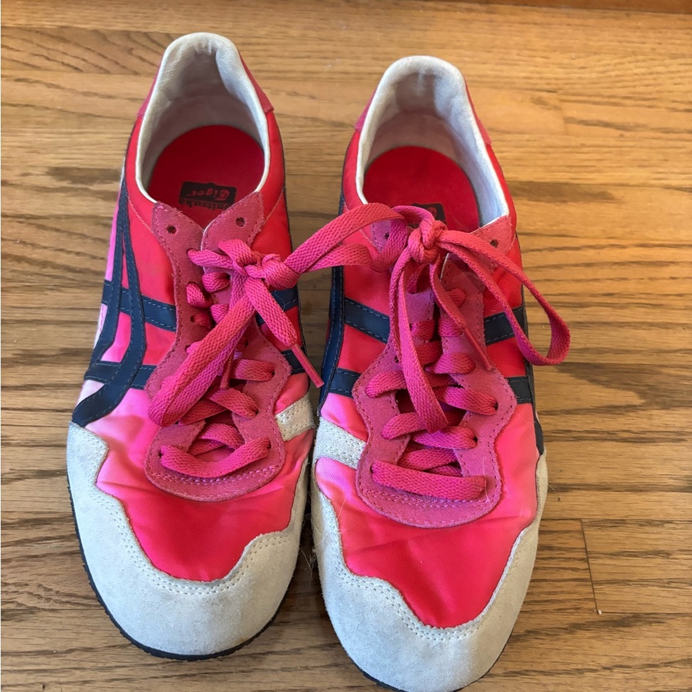 Onitsuka Tiger by Asics Women's Pink and Cream Sneakers